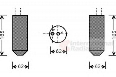 VAN WEZEL 1700d348 - Осушитель, кондиционер